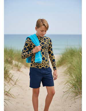 Mosaic Youth Rash Guard Youth Rash Guard — Dripper