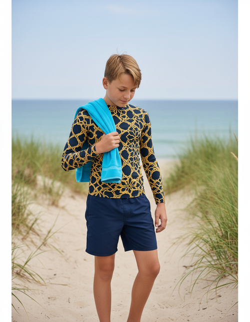 Mosaic Youth Rash Guard Youth Rash Guard — Dripper
