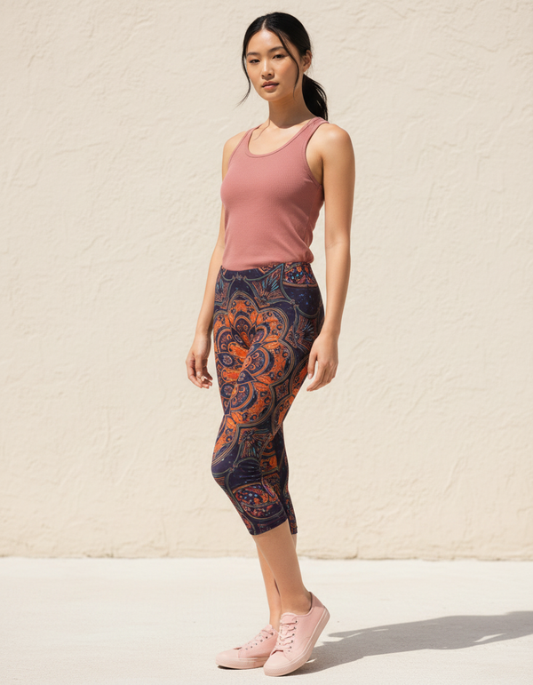 Boho Collection capri leggings