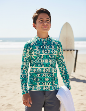 Youth Turquoise Estilo youth rashguards
