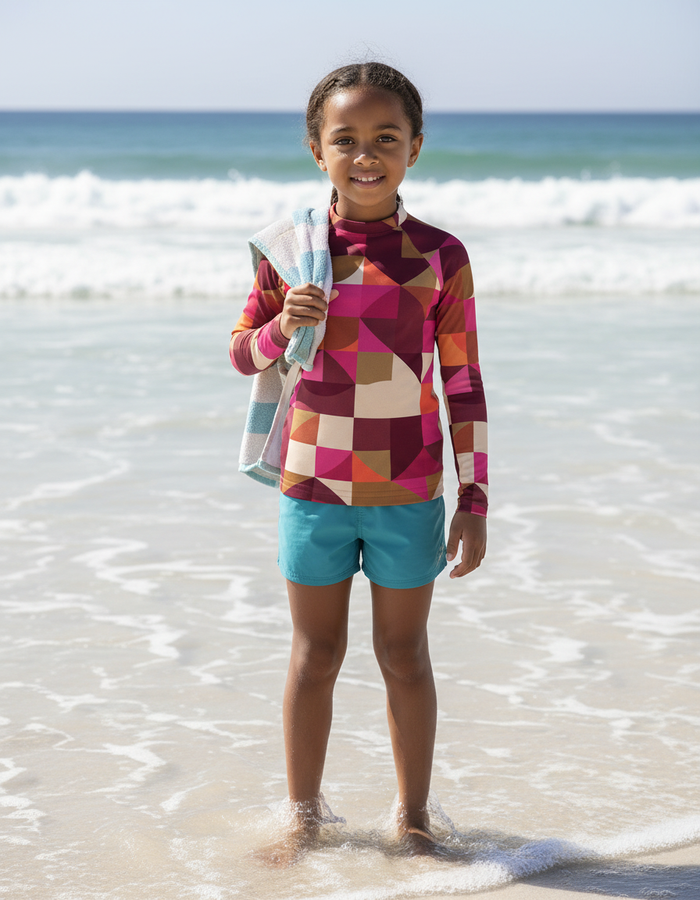 Rashguard — Kids Electric Fuchsia Dwell