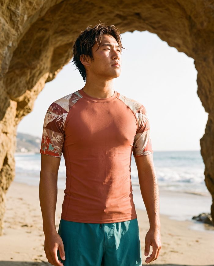 Rashguard — Men's Burnt Sienna Zenith