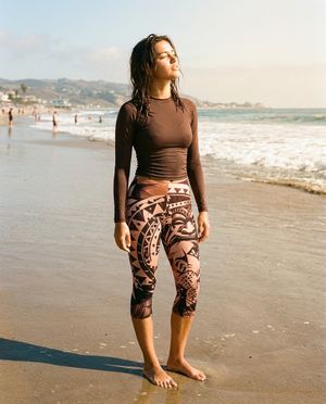 Koa Lehua swim & gym capri leggings
