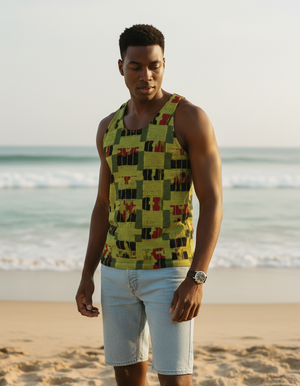 Men's Runway Chartreuse Nia tank tops