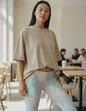 Alexandrite Reef full-length leggings