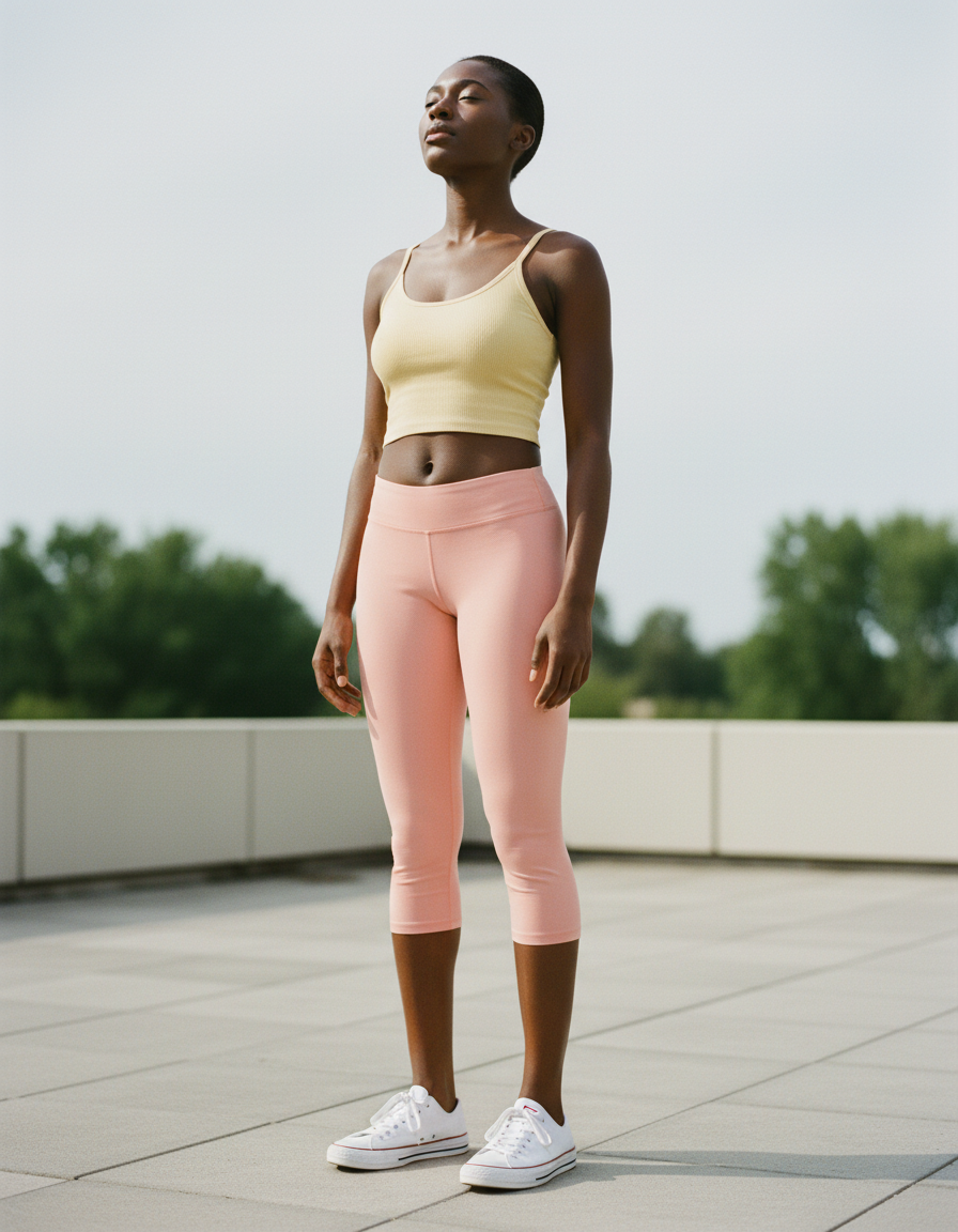 Capri Leggings in Melon