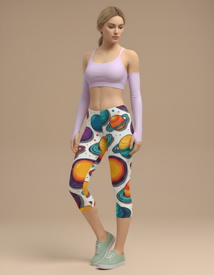 Saturn Collection Capri Leggings capri leggings