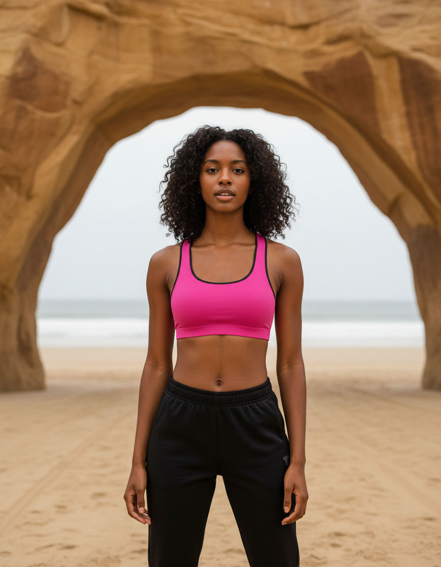 Classic Sports Bra in Electric Fuchsia