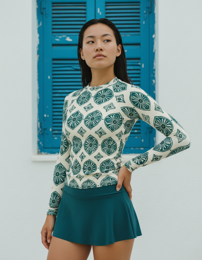 Rashguard — Women's Transformative Teal Yuki