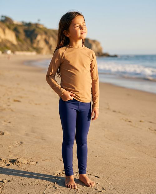 Navy Girls Leggings Girls Leggings — Lolekai