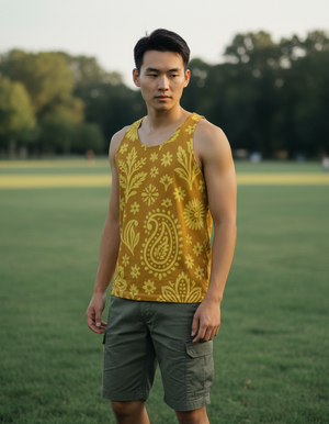 Men's Lemon Yellow Tantra men's tank tops