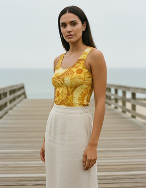 Women's Lemon Yellow Nocturne women's tank tops