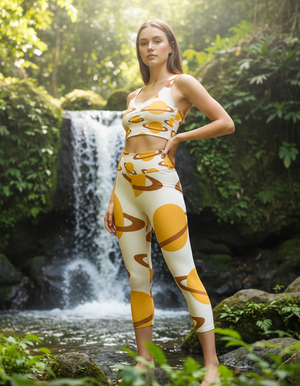 Saturn Collection capri yoga leggings