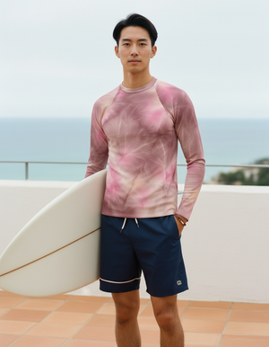 Men's Millennial Pink Frost men's rashguards