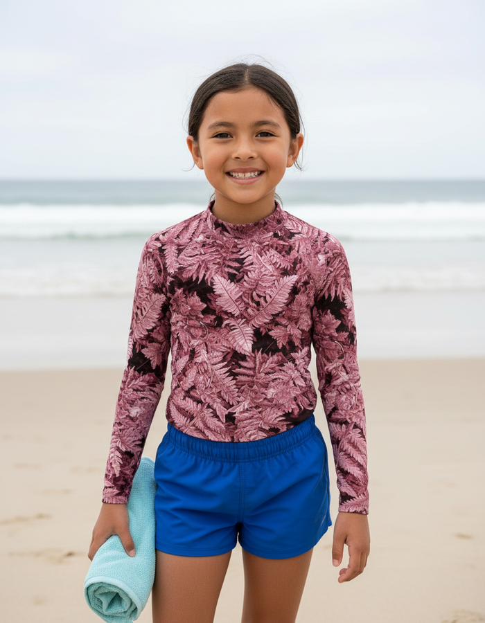 Rashguard — Kids Millennial Pink Verdant
