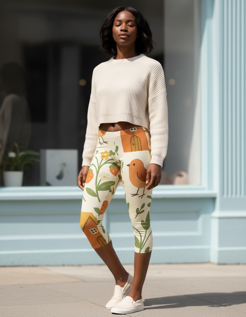 Thistle Capri Leggings Capri Leggings — Dripper