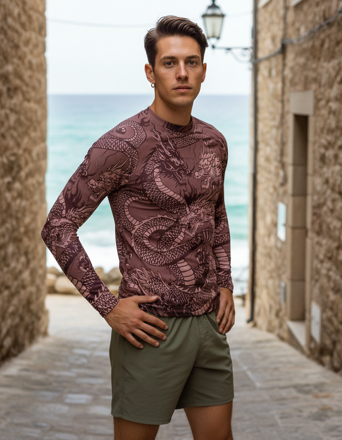 Rashguard — Men's Wine Ember