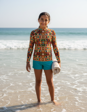 Youth Burnt Sienna Estilo youth rashguards