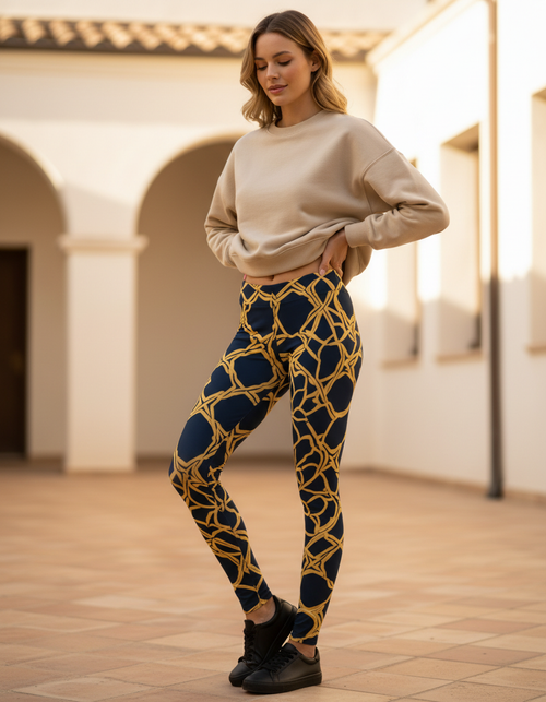 Mosaic full-length leggings