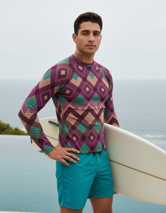 Rashguard — Men's Rhodonite Horizon