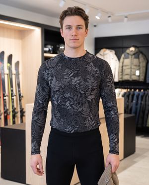 Graphite Shadowleaf Base Layer Top men's base layer tops