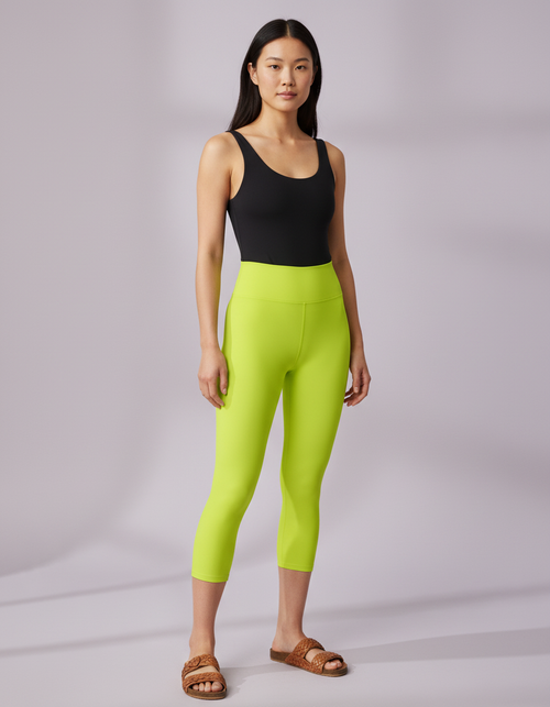 Chartreuse High Waisted Leggings