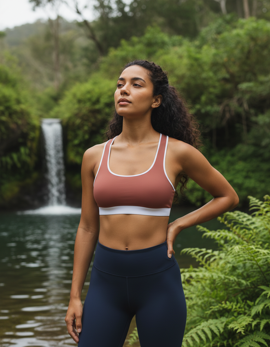 Classic Sports Bra in Redwood