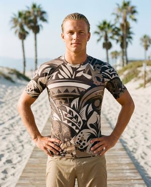 Men's Angora Mana Lehua men's rashguards