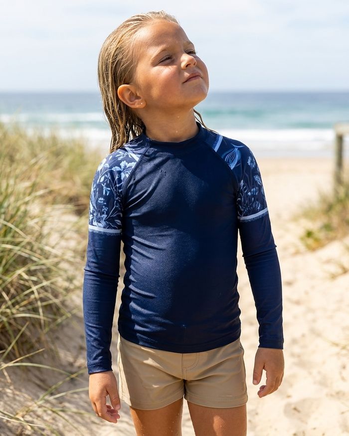 Rashguard — Girls Navy Tide Chorus