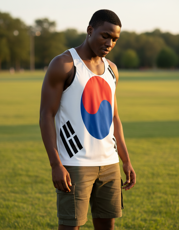 Korean Flag men's tank tops