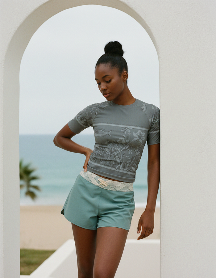 Rashguard — Women's Charcoal Slate Chorus