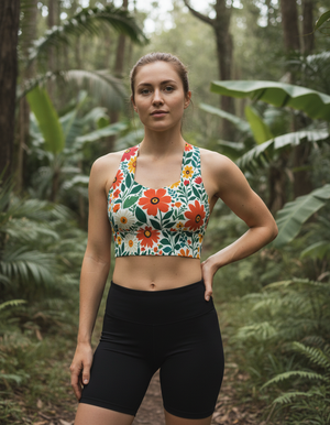 Petal longline sports bras