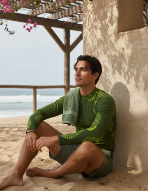 Men's Neon Yellow Abyss men's rashguards