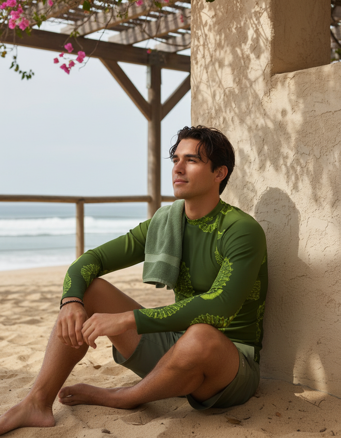 Rashguard — Men's Neon Yellow Abyss