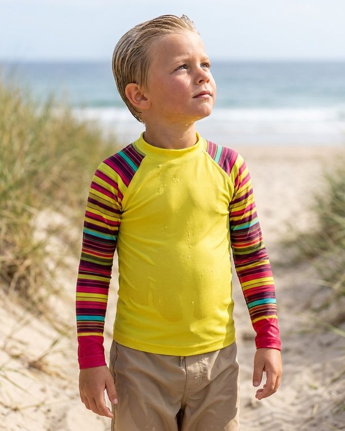 Rashguard — Boys Neon Green Eclipse