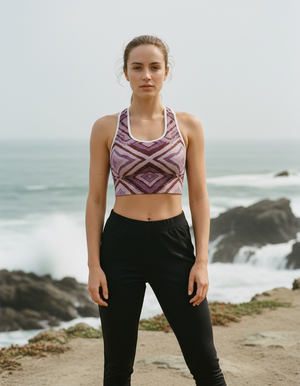 Burnished Lilac Chaska sports bras