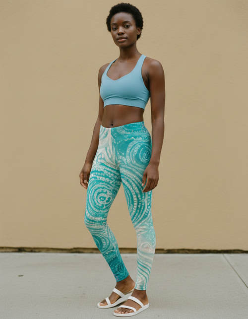 Turquoise leggings — Dripper