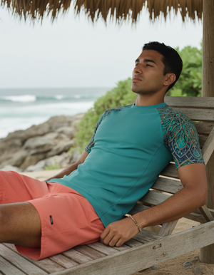 Crescent Rash Guard Men's Rashguard — Dripper