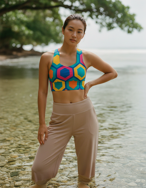 Sakura longline sports bras