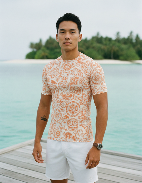 Muskmelon Echo Rash Guard Men's Rashguard — Lolekai