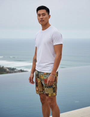 Burnt Sienna Celeste Men's Swim Trunks bikini — Dripper