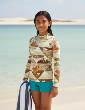 Amber Haze Zenith Youth Rash Guard Youth Rash Guard — Dripper