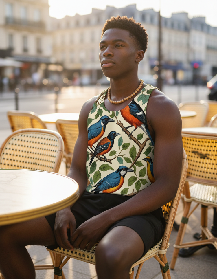 Feathered Serenity Aviary Tank Top