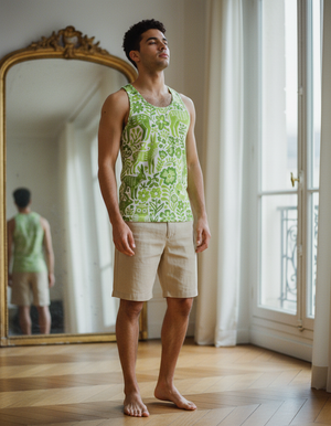 Lime Armonia Tank Top Men's Tank Top — Dripper