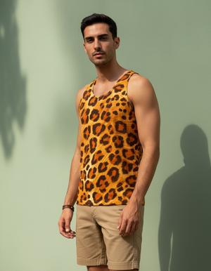 Cheetah Tank Top Men's Tank Top — Dripper