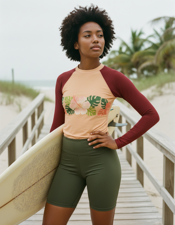 Rashguard — Women's Tangerine Pua