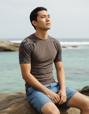 Woven Rash Guard bikini — Dripper