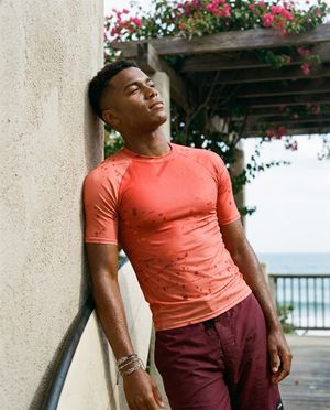 Men's Fiery Red Voltage men's rashguards