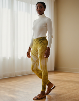 Lemon Yellow Ebb leggings