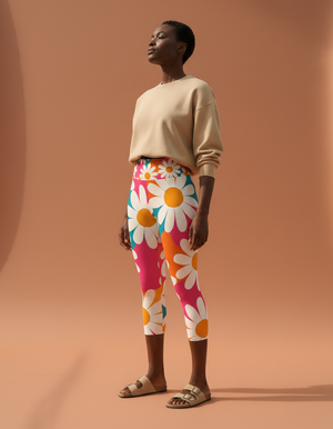 Petal Capri Yoga Leggings Capri Yoga Leggings — Dripper
